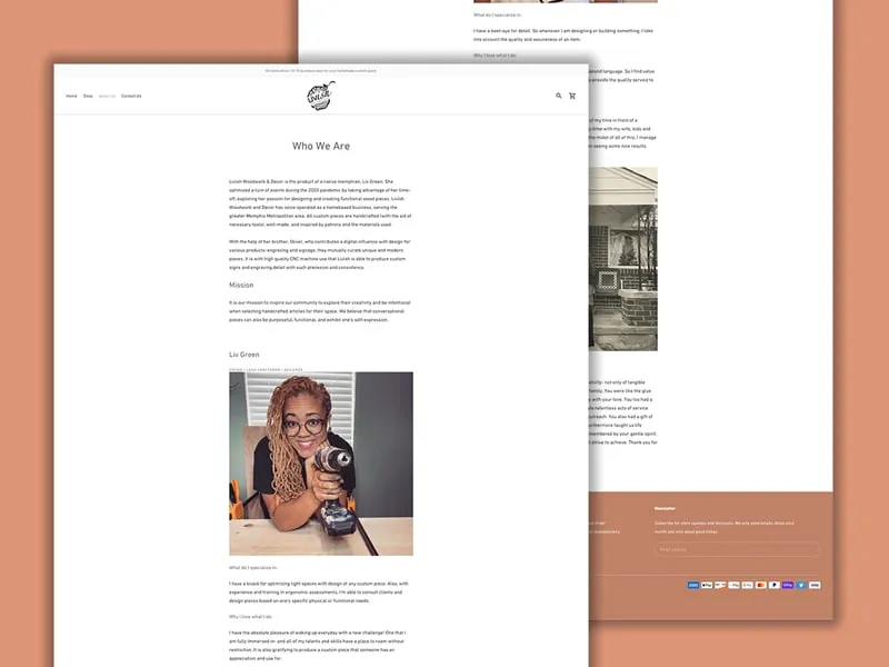 The Livish Woodwork & Decor about page