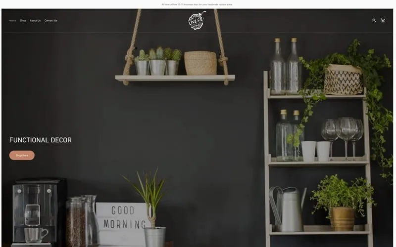 The Livish Woodwork & Decor homepage