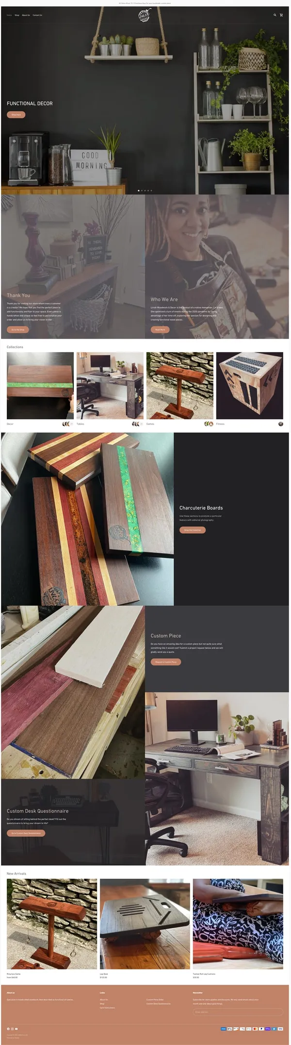 The full Livish Woodwork & Decor website, designed by Bell Web Agency